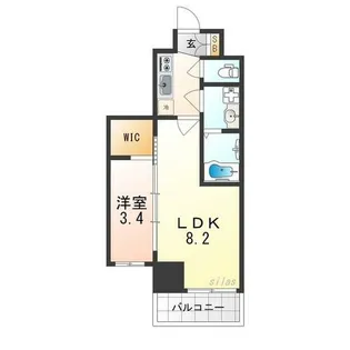 兵庫県西宮市甲子園口3丁目【マンション】の間取り