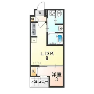 H-maison塚本Ⅲ【3階】の間取り