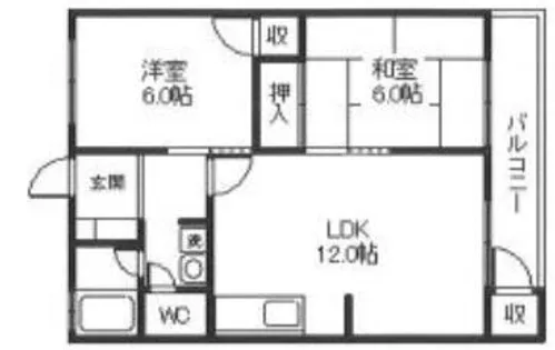 レオパレスⅡ【1階】の間取り