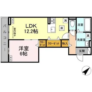 D-avanceつつじが丘Ⅱ【1階】の間取り