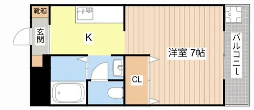 アドニス・ベルロード【103号室】の間取り