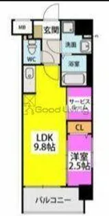 リュクスグランツ【6階】の間取り