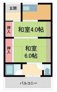 野口文化【8号室】の間取り