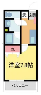 ロクサーヌ浜甲子園【1階】の間取り