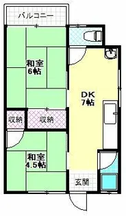 ハイツ浅野【201号室】の間取り