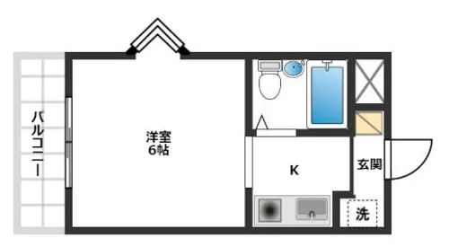 ジョイフル富田【203号室】の間取り