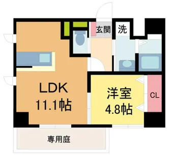 メインステージ甲子園口【1階】の間取り