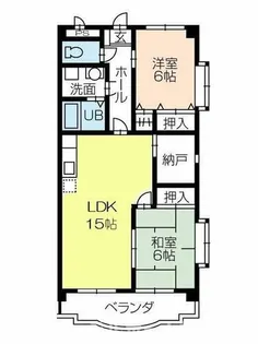 フリーダムコート弐番館【3階】の間取り