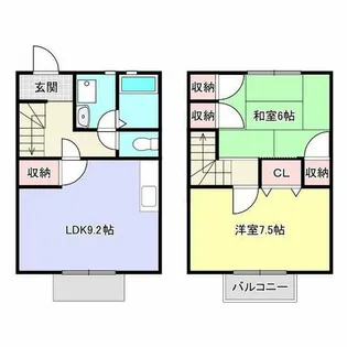 フローレス【A1号室】の間取り