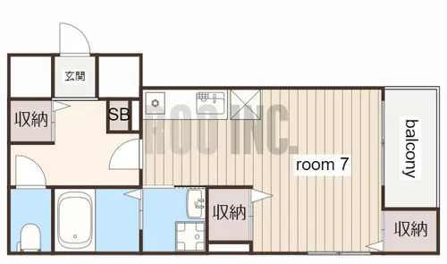 Clair市役所前【401号室】の間取り