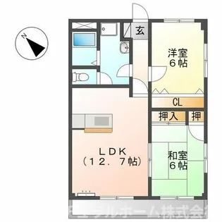 グランデージナギサ【201号室】の間取り