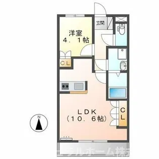ルミナスⅠ番館【102号室】の間取り