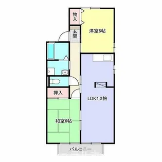 ハートホーム西沢C棟【1階】の間取り