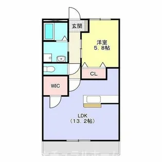 ブロードタウン神野ⅡB【102号室】の間取り