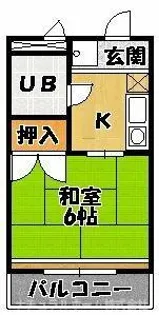 プチメゾン井原【2階】の間取り