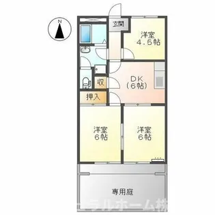 ハイコーポサードタウン【00103号室】の間取り