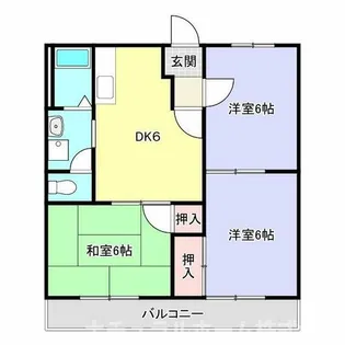 愛知県豊橋市東脇2丁目【アパート】の間取り