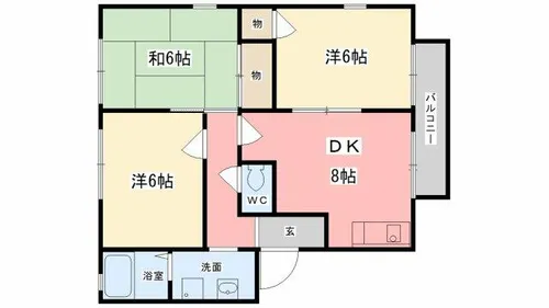 フレグランス愛【201号室】の間取り
