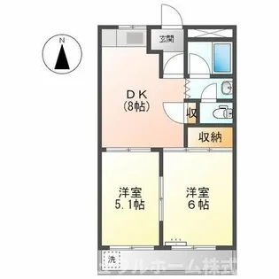 ハイツ西上【10102号室】の間取り