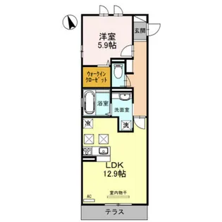 大阪府大阪市東成区東今里2丁目【アパート】の間取り