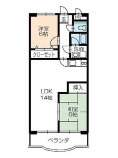 サンアルカディアS【4階】の間取り