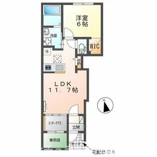 ノーブル吉川【101号室】の間取り