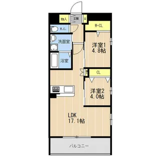 VALENTIA友泉亭【0806号室】の間取り