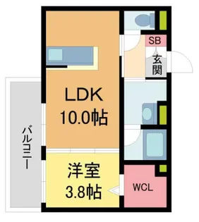 palacielo【303号室】の間取り