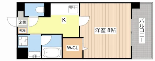 カーサヴィヴァーチェ【101号室】の間取り