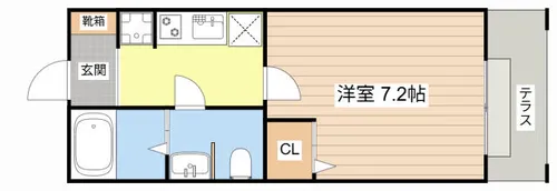 サニーホームズ森井【1階】の間取り