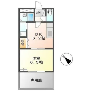 エバーガーデン大堀【1階】の間取り