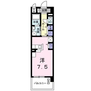 ベクエムハウゼ【208号室】の間取り