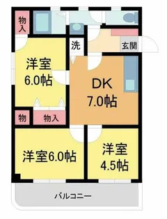 アムール宝塚II【2階】の間取り