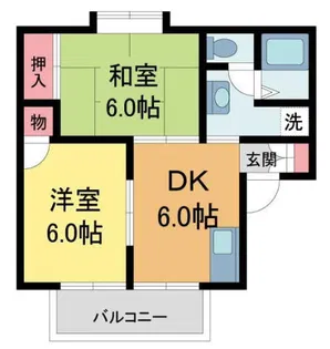 セジュールたわら【2階】の間取り