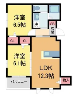 ベレオステージGiG【301号室】の間取り