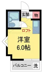 グローリア上ヶ原【204号室】の間取り
