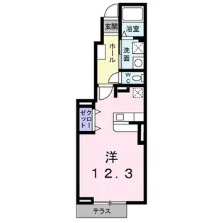 プラシード【1階】の間取り