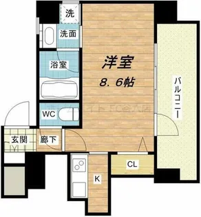 キャピトル安堂寺【15階】の間取り
