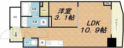 セレニテ本町東リアン【10階】の間取り