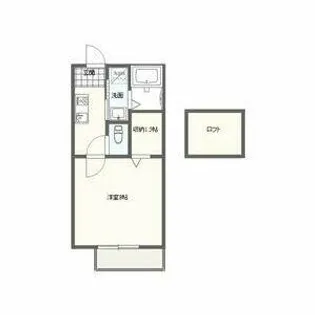 ネオステイゆう【1階】の間取り