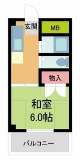 エイデルハイム甲子園【1階】の間取り