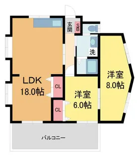 加茂ビル【201号室】の間取り