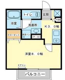 アパートメントハウス京口【2-C号室】の間取り