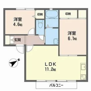 ルミエール(Lumiere)【0205号室】の間取り