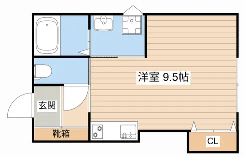 Queen staden AI【101号室】の間取り