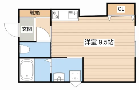 Queen staden AI【202号室】の間取り