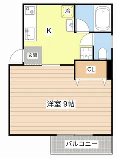 コーポ・タンドウル【105号室】の間取り