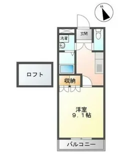 ミルフィオリⅠ【205号室】の間取り