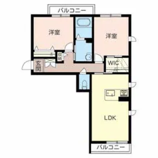 イースト グランテージ【201号室】の間取り