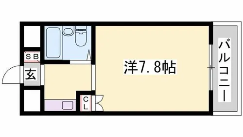 グリーンハイツ梅ケ谷【4階】の間取り